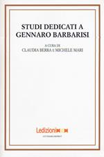 Studi dedicati a Gennaro Barbarisi