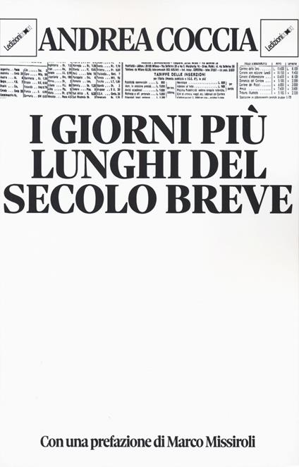 I giorni più lunghi del secolo breve - Andrea Coccia - copertina