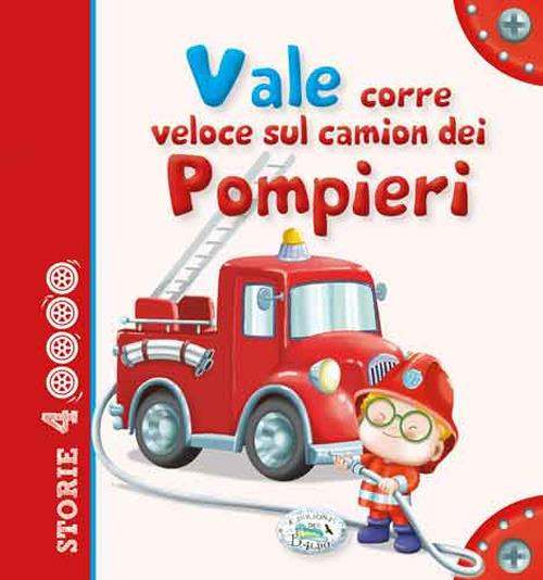 Vale corre veloce sul camion dei pompieri - copertina