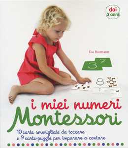Image of I miei numeri. Montessori. 10 carte smerigliate da toccare e 9 carte puzzle per imparare a contare. Con Carte