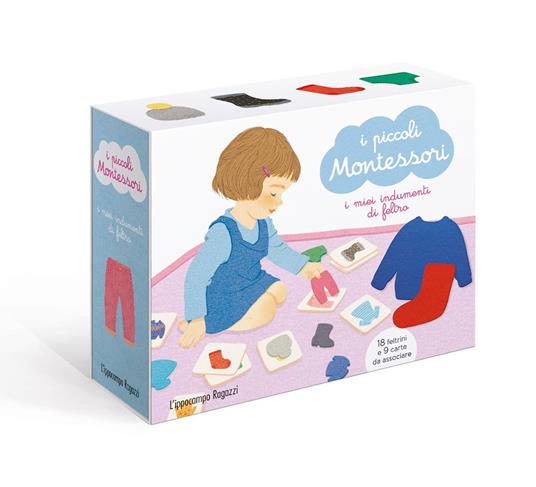 I miei indumenti di feltro. I piccoli Montessori. Ediz. illustrata. Con Prodotti vari - Delphine Roubieu - copertina