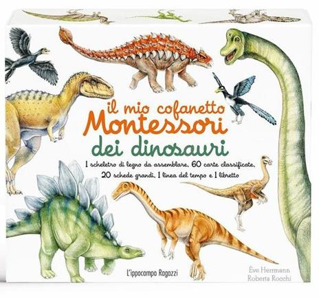 Il mio cofanetto Montessori dei dinosauri. Con gadget - Ève Herrmann,Roberta Rocchi - 2