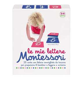 Image of Le mie lettere Montessori. 26 carte con lettere smerigliate da toccare per preparare il bambino a leggere e scrivere. Con 26 Carte