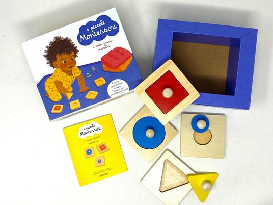 I miei primi incastri. I piccoli Montessori. Con 4 puzzle in legno - Delphine Roubieu - 2