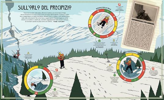 La montagna ghiacciata. Decidi il tuo destino con la ruota della sopravvivenza. Gira e sopravvivi. Ediz. a colori - Emily Hawkins,R. Fresson - 3