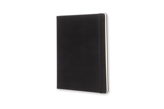 Taccuino Moleskine XL a righe copertina rigida nero. Black Moleskine