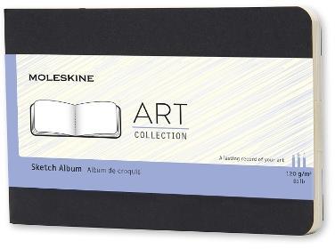 Album per schizzi Art Sketch Album Moleskine pocket copertina rigida nero. Black