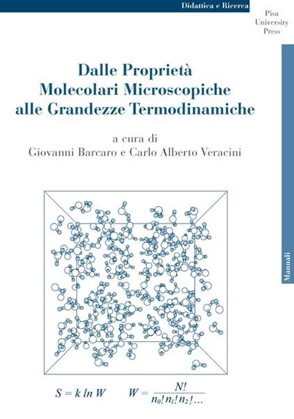 Dalle proprietà molecolari microscopiche alle grandezze termodinamiche - copertina