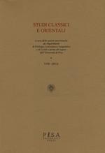 Studi classici e orientali (2012). Vol. 58