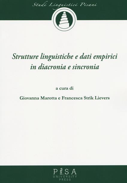 Strutture linguistiche e dati empirici in diacronia e sincronia - copertina
