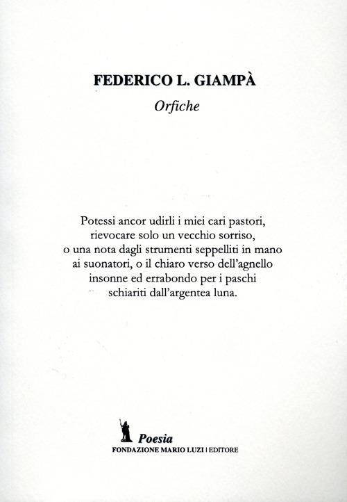 Orfiche - Federico L. Giampà - copertina