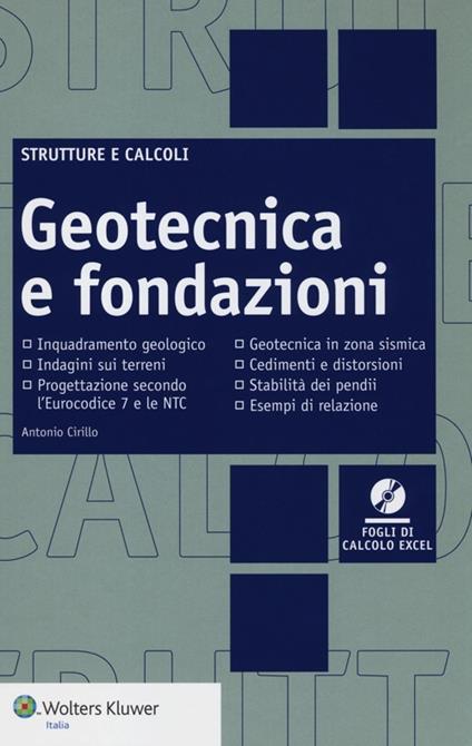 Geotecnica e fondazioni. Con CD-ROM - Antonio Cirillo - copertina