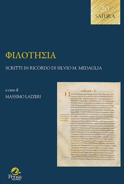 Philotesia. Scritti in ricordo di Silvio M. Medaglia - copertina