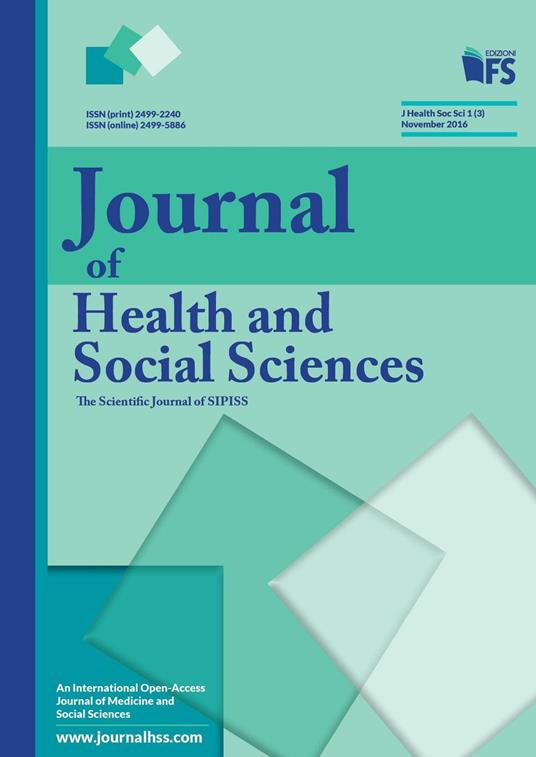 Journal of health and social sciences. November 2016 - copertina