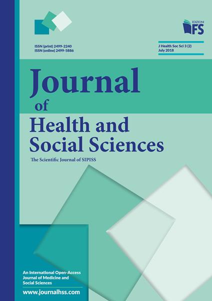 Journal of health and social sciences (2018). Ediz. integrale. Vol. 2: July. - copertina