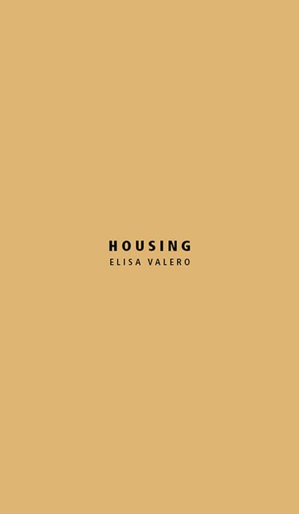 Housing. Elisa Valero - copertina