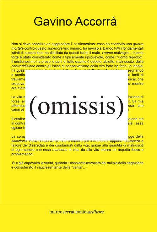 Omissis - Gavino Accorrà - copertina