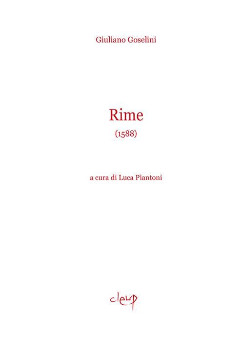 Rime. (1588) - Giuliano Goselini - copertina