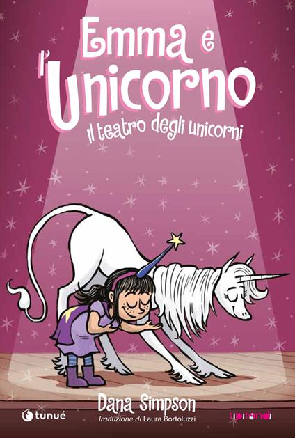 Emma e l'unicorno. Il teatro degli unicorni - Dana Simpson - copertina