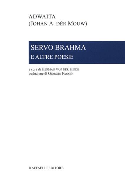 Servo Brahma e altre poesie. Ediz. italiana e olandese - Adwaita - copertina