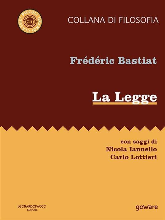La legge - Frédéric Bastiat - ebook