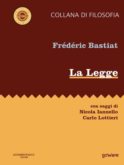 La legge - Frédéric Bastiat - copertina