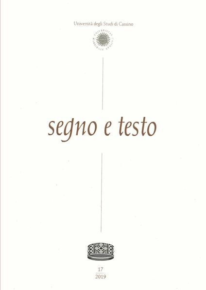 Segno e testo (2019). Vol. 17 - copertina