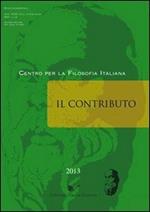 Il contributo (2013) vol. 1-2