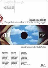 Senso e sensibile. Prospettive tra estetica e filosofia del linguaggio - copertina