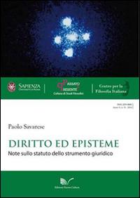 Diritto ed episteme. Note sullo statuto dello strumento giuridico - Paolo Savarese - copertina