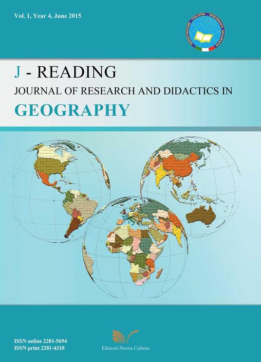 J-Reading. Journal of research and didactics in geography (2015). Vol. 1 - Gino De Vecchis - copertina