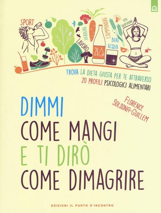 Dimmi come mangi e ti dirò come dimagrire. Trova la dieta giusta per te attraverso 20 profili psicologici alimentari - Florence Solsona-Guillem - copertina