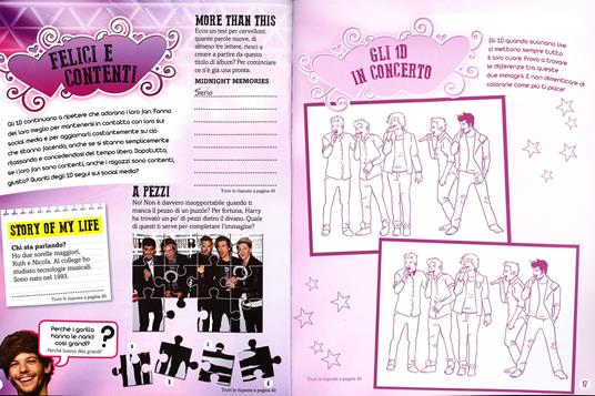 One Direction. Tattoo activity book. Unofficial and unauthorised - 3