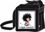 Borsa a tracolla Mafalda. Oggi mordo. Nero