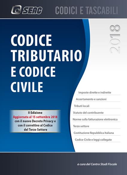 Codice tributario e codice civile - copertina