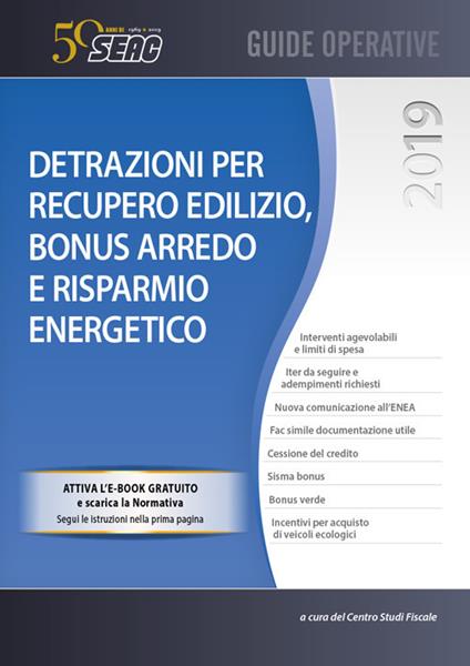 Detrazioni per recupero edilizio, bonus arredo e risparmio energetico - copertina