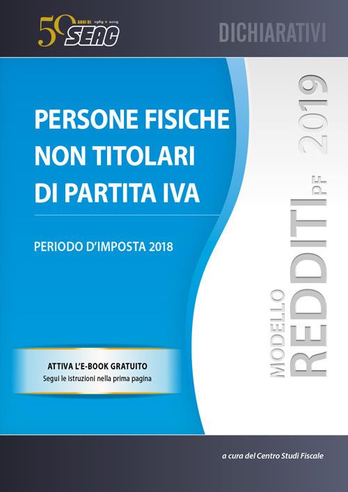 Modello redditi 2019. Persone fisiche non titolari di partita IVA - copertina