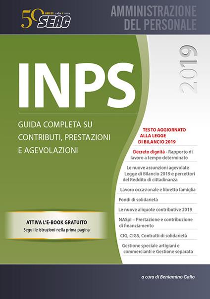 INPS. Guida completa su contributi, prestazioni e agevolazioni - copertina