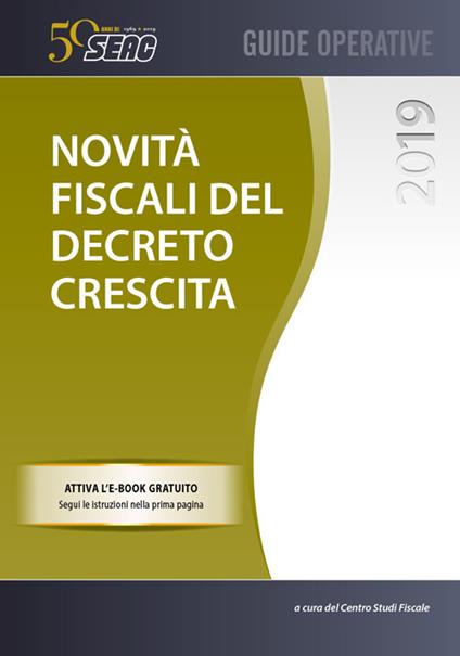 Novità fiscali del decreto crescita - copertina