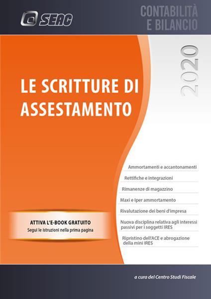 Le scritture di assestamento - copertina