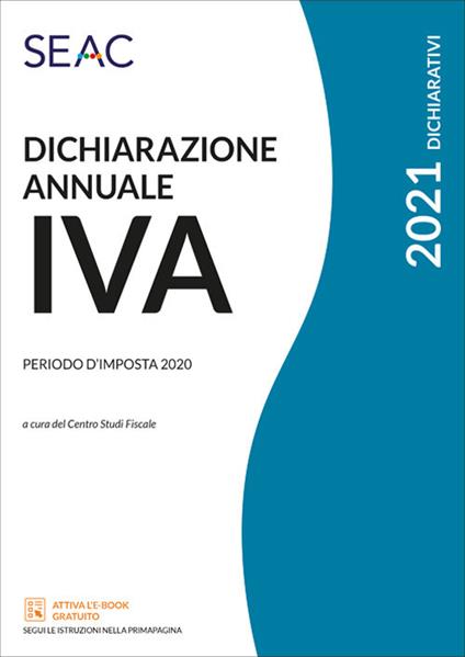 Dichiarazione annuale IVA - copertina