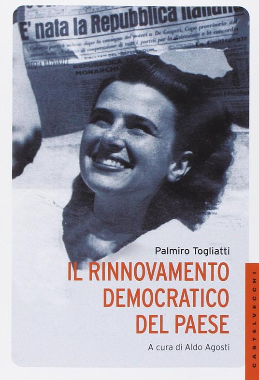 Il rinnovamento democratico del paese - Palmiro Togliatti - copertina