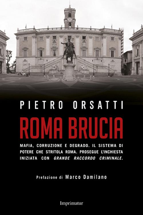 Roma brucia. Mafia, corruzione e degrado. Il sistema di potere che stritola Roma - Pietro Orsatti - copertina