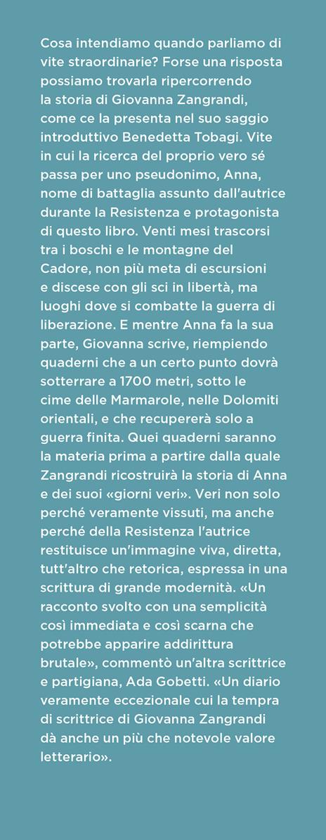 I giorni veri. Diario della Resistenza - Giovanna Zangrandi - ebook - 2