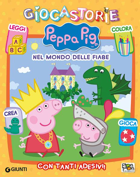 Nel mondo delle fiabe con Peppa. Giocastorie Peppa Pig. Con adesivi - Cristina Panzeri - copertina