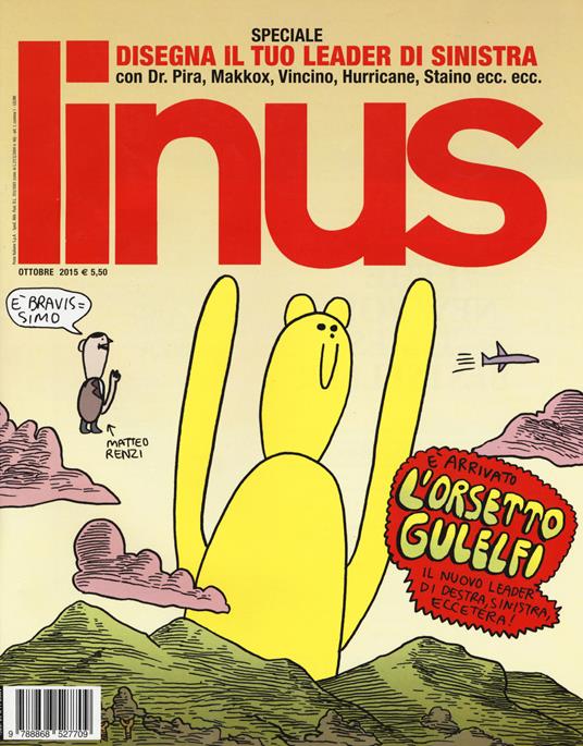 Linus (Rivista). Ottobre 2015 - copertina