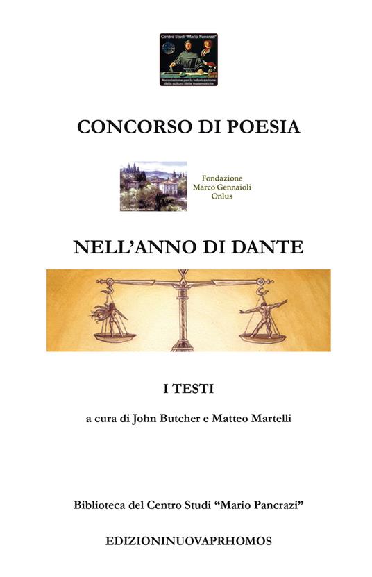 Concorso di poesia nell'anno di Dante. Biblioteca del Centro Studi «Mario Pancrazi» - copertina