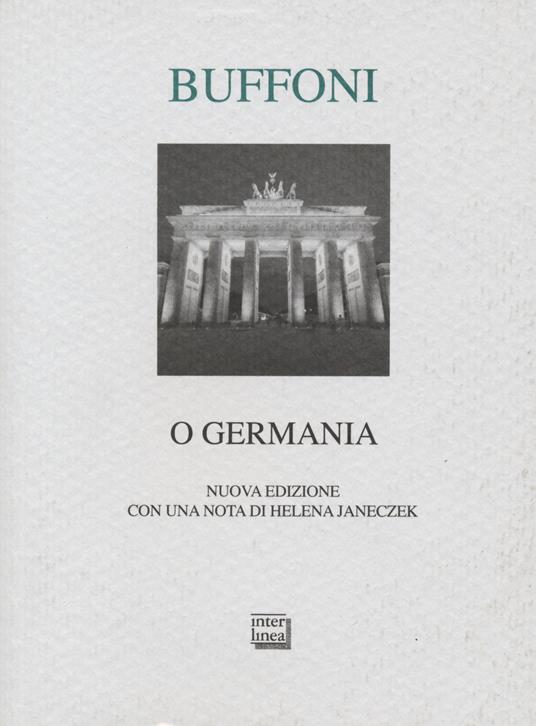 O Germania - Franco Buffoni - copertina
