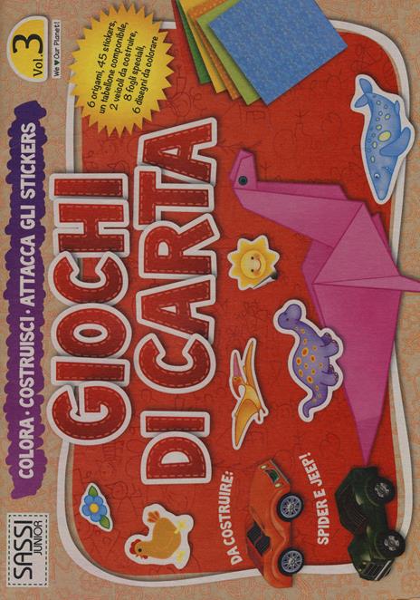 Giochi di carta. Colora, costruisci, attacca gli stickers. Vol. 3 - Aleksandra Kosmala-Czarnecka - 2