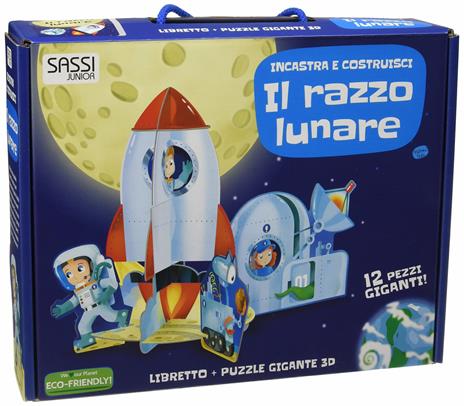 Il razzo lunare. Incastra e costruisci. Libro puzzle - Mathew Neil - 2